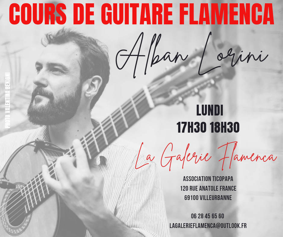Flyer cours guitare